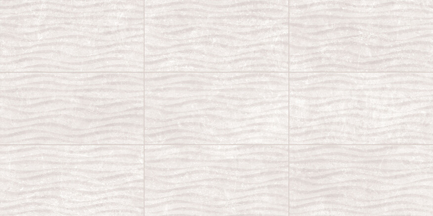 Love Tiles Marble Light Grey 35x70 cm Dekor Curl Glänzend Strukturiert Naturale B629.0140.047 Prints