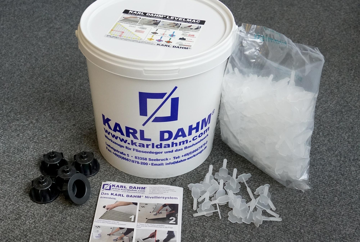 Karl Dahm Levelmac Nivelliersystem Basis-Set schwarz 12450