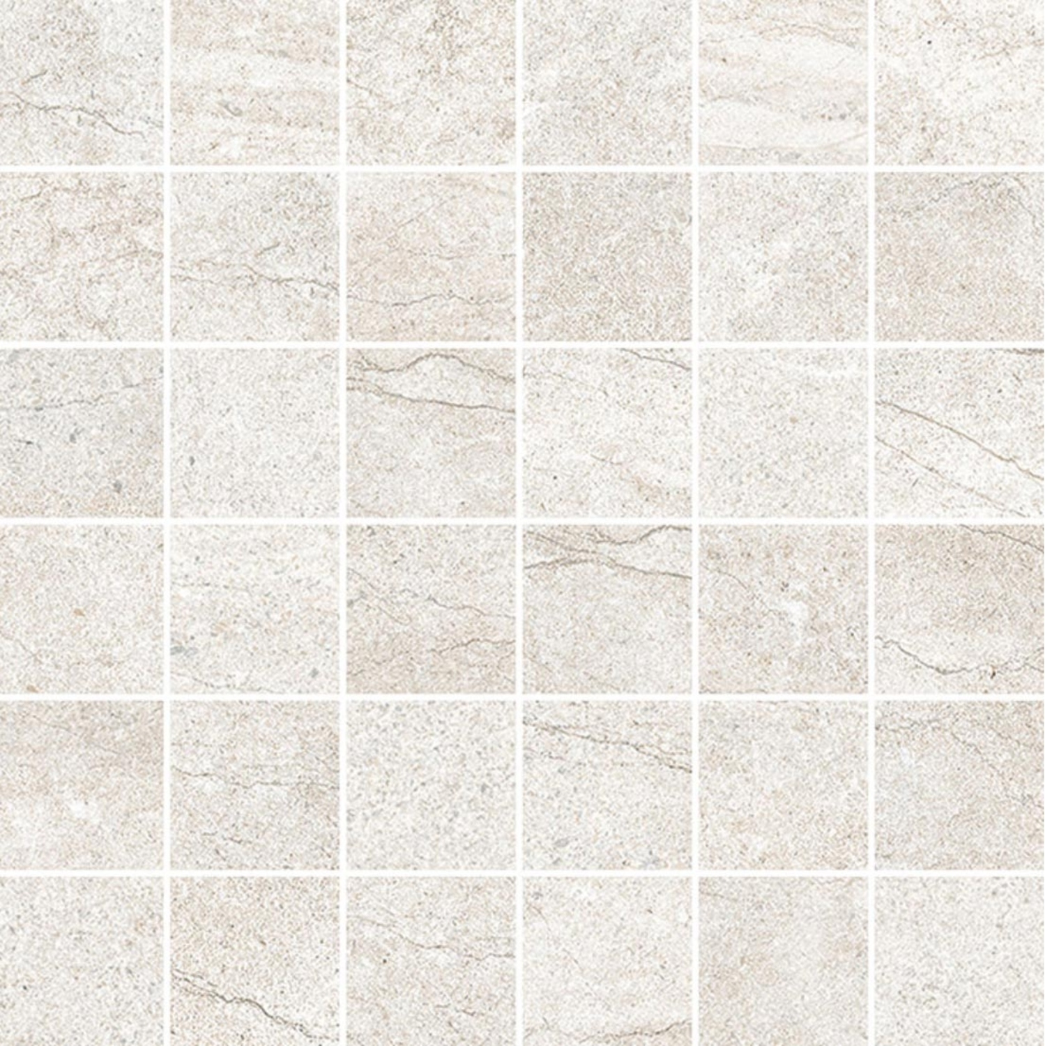 NovaBell Aspen Mosaik 5x5 30x30 Snow APN885N