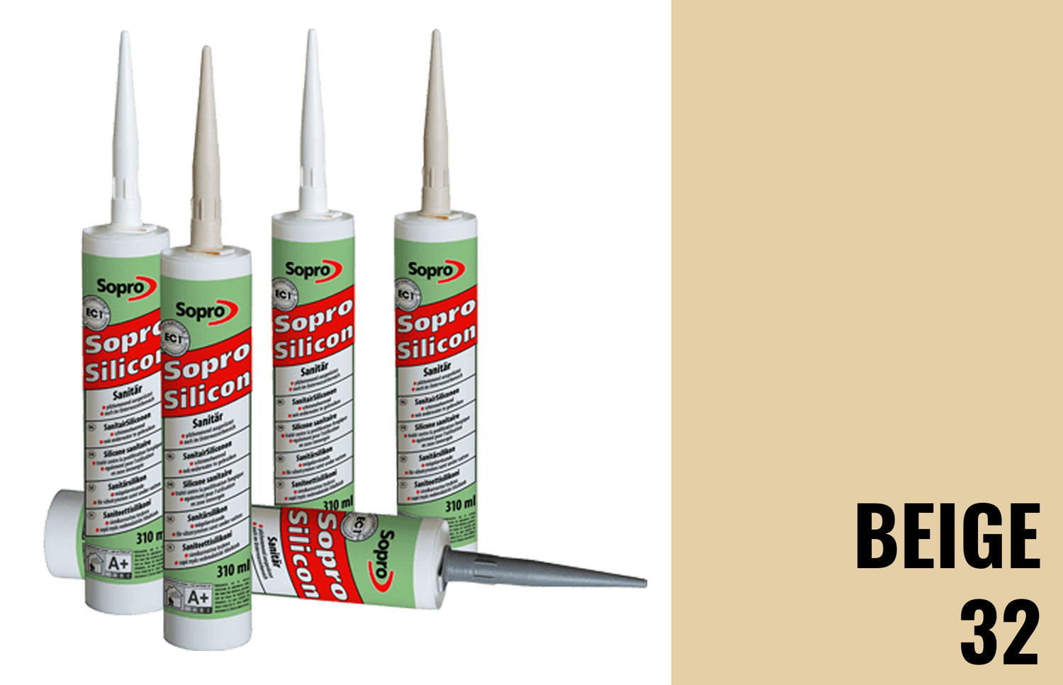 Sopro Bauchemie Silicon SanitärSilicon Beige 32 6HV5603243 (058-71)