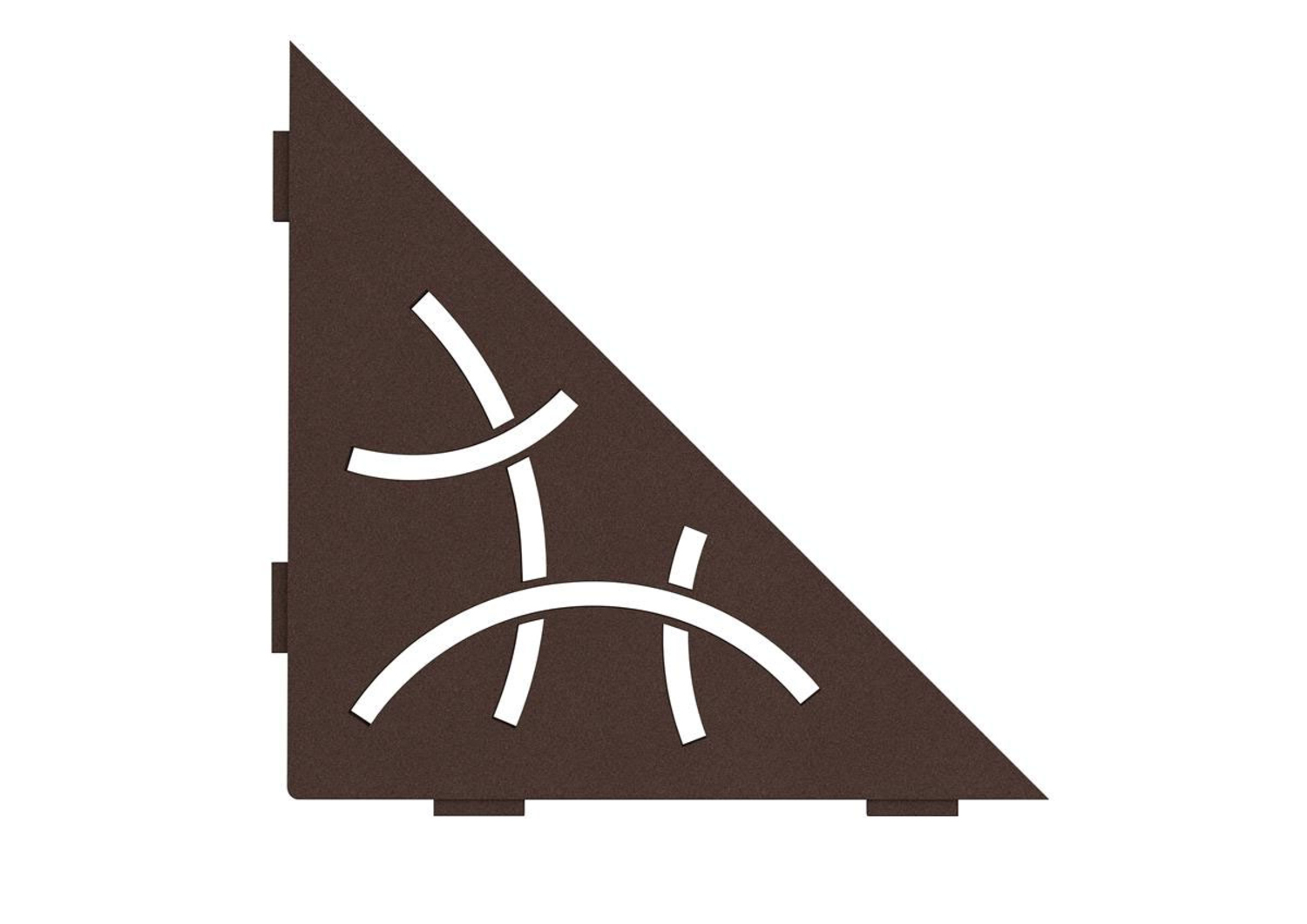 Schlüter Systems SHELF-E-S1 Wand-Ablagesystem Curve TSOB - strukturbeschichtet bronze SES1D6TSOB