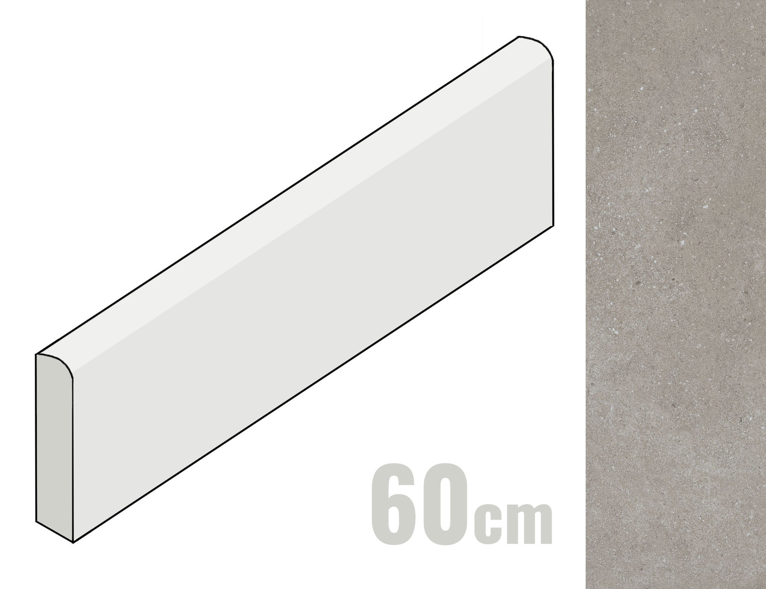 Villeroy & Boch Hudson Sockel 8x60 Dark Ash 2872 SD6B 0