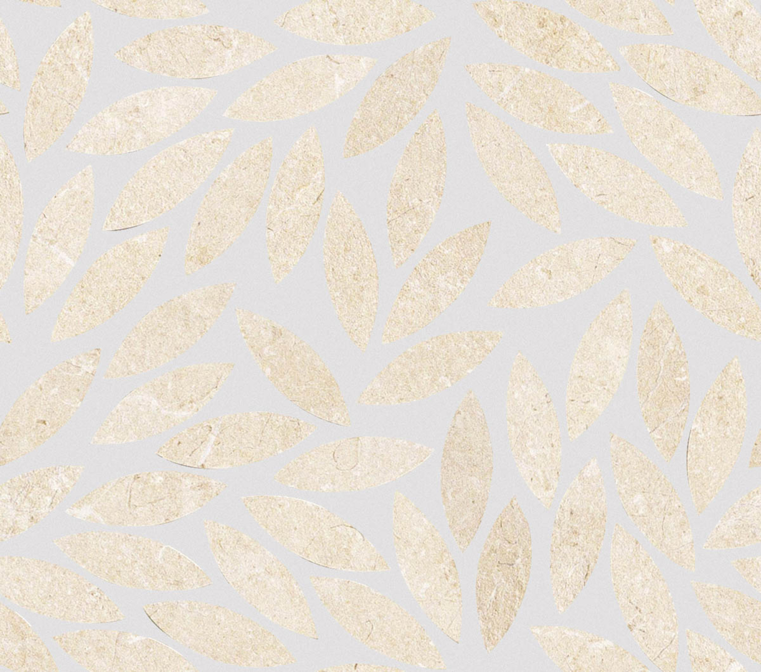 Marazzi Mystone Limestone Mosaik Mosaico Foglie 34.2x38 Ivory M8LR