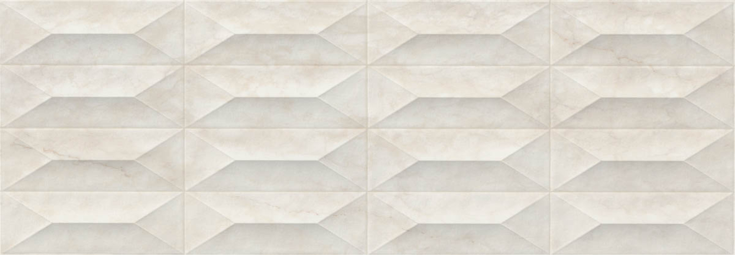 Marazzi MarblePlay Wandfliese Struttura Gem 3D 30x90 Calacatta M4PE