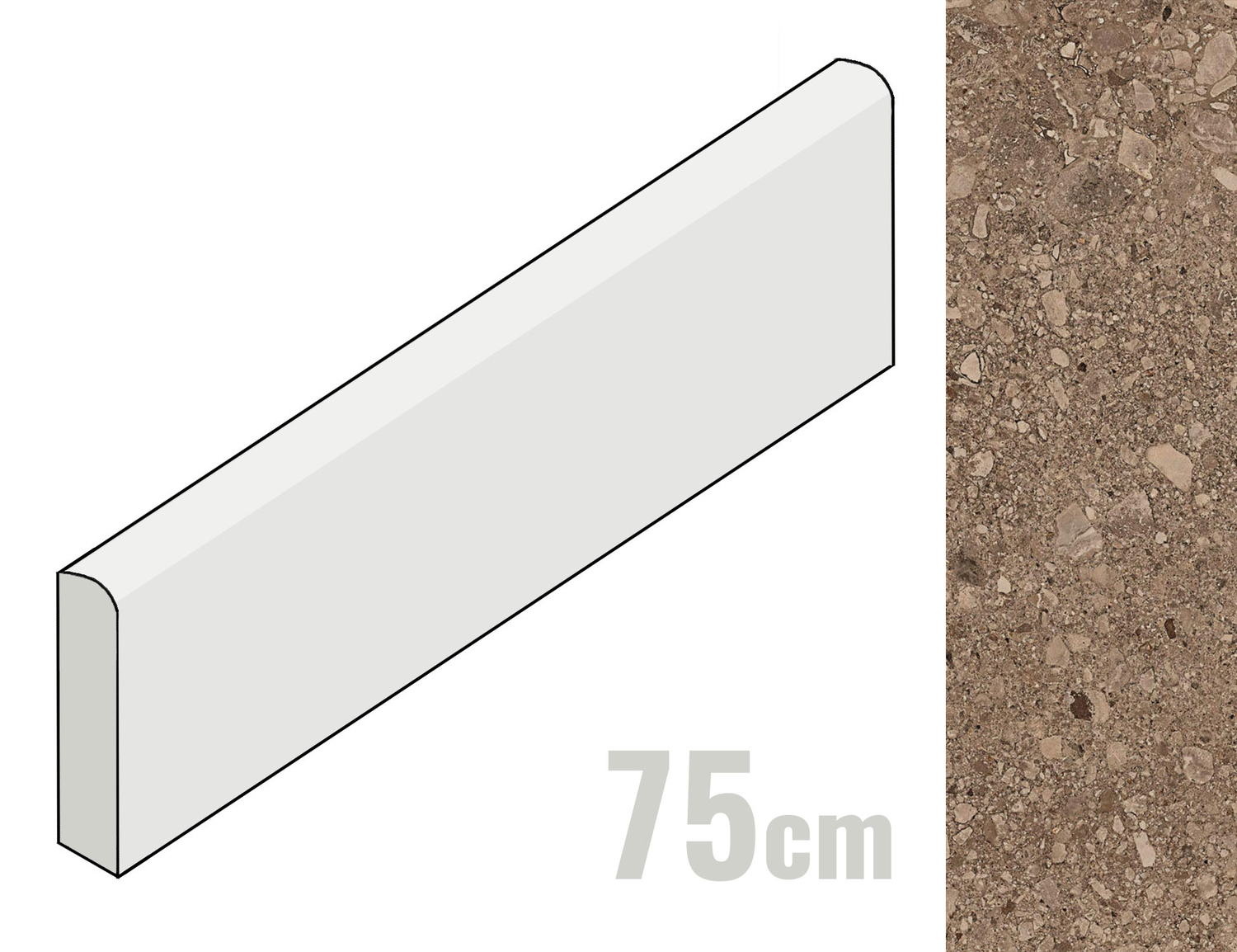 Marazzi Mystone Ceppo di Gré Sockel 7x75 Beige MR6N