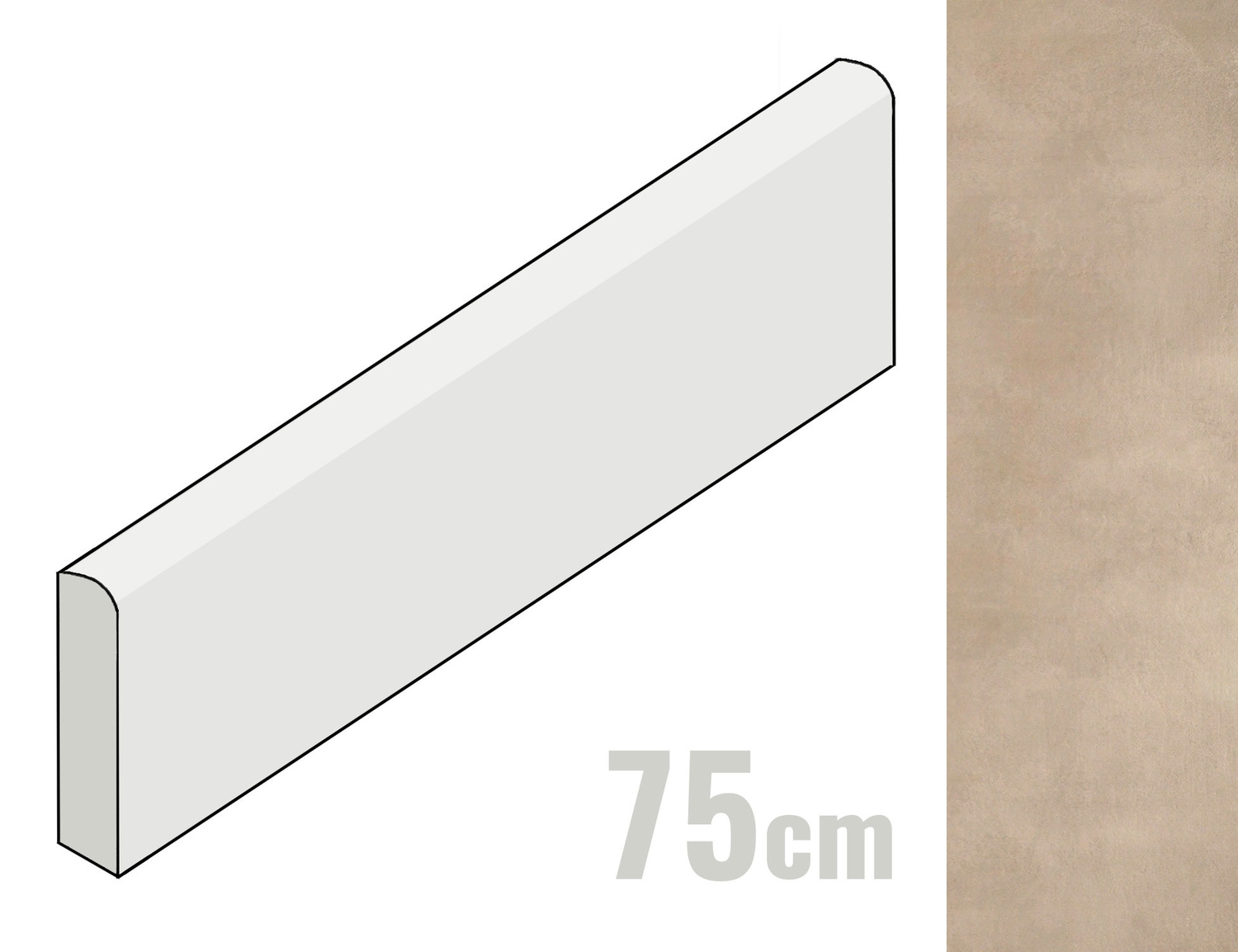 Marazzi Powder Sockel 7x75 Sand MMXF