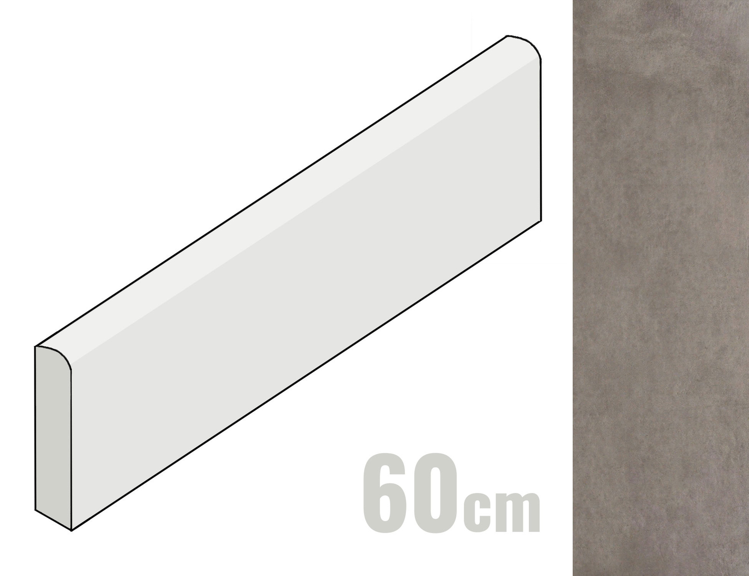 Marazzi Powder Sockel 7x60 Crete M0EN