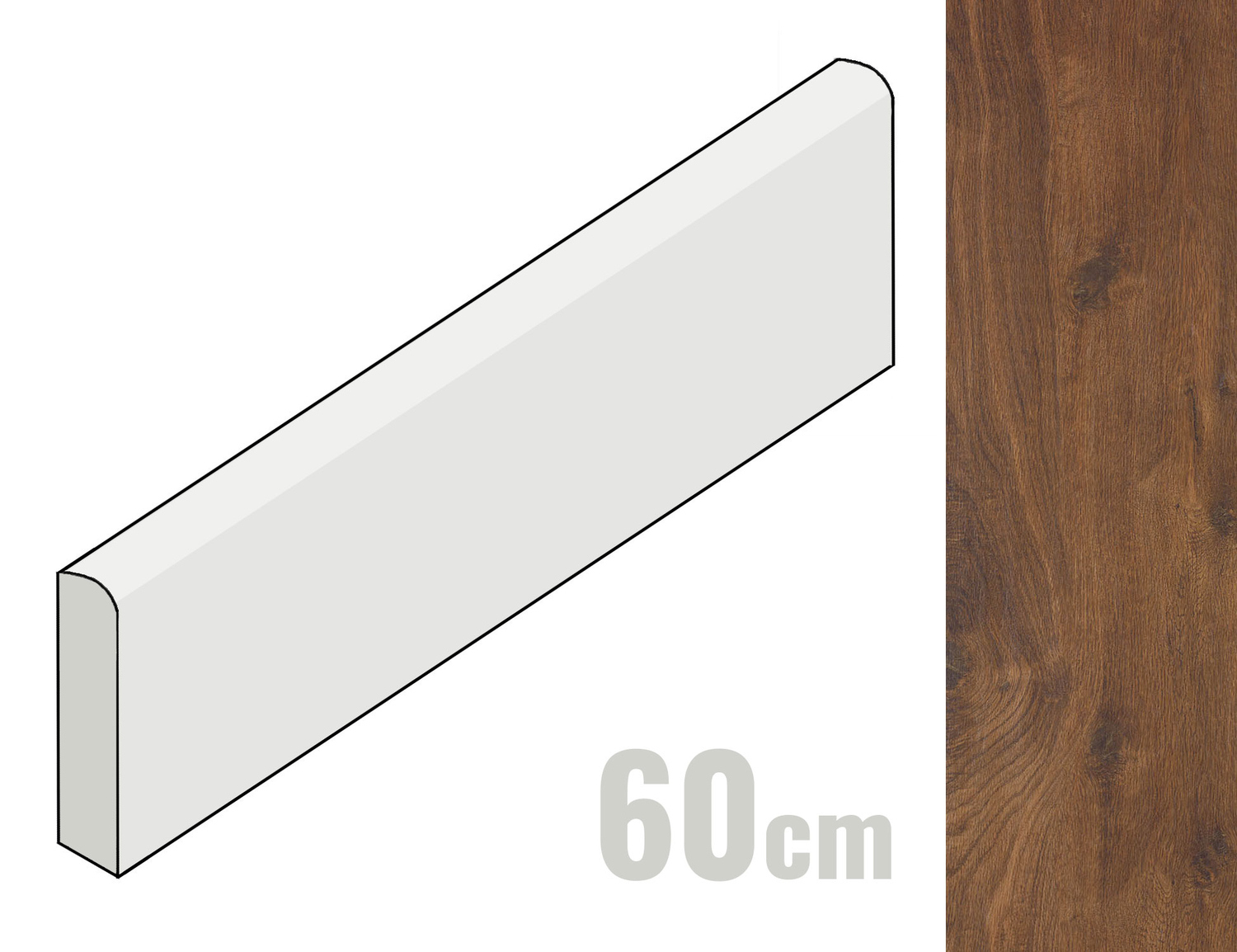 Marazzi Treverkhome Sockel 7x60 Castagno MJX2