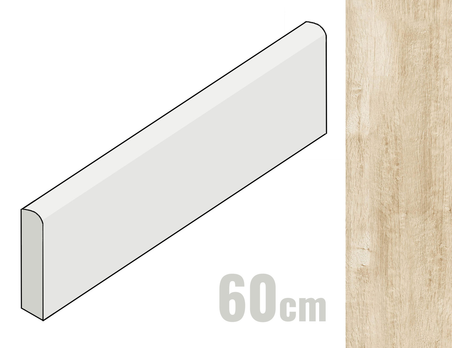 Marazzi Treverkhome Sockel 7x60 Betulla MJX0