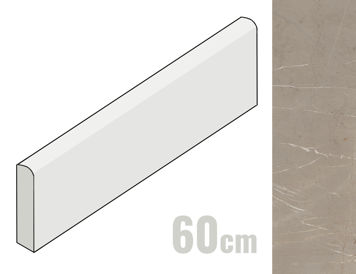 Marazzi Allmarble Sockel 7x60 Tafu MF0Q