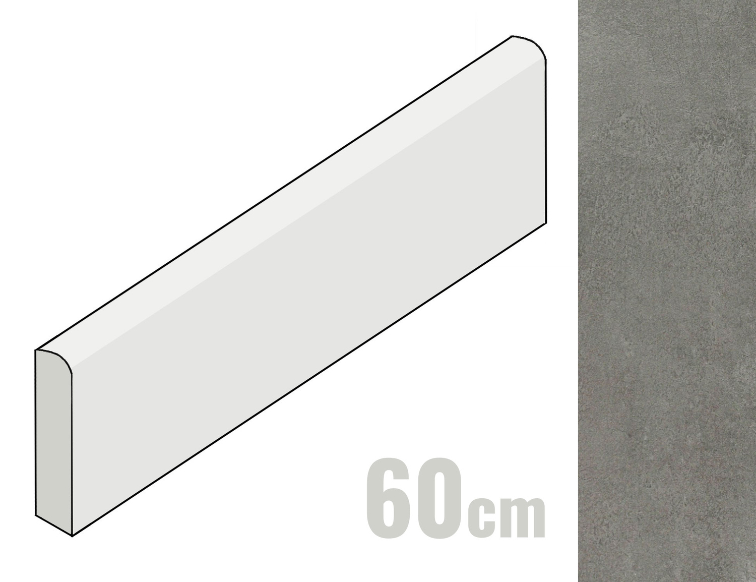 Marazzi Memento Sockel 7x60 Mercury M0EV