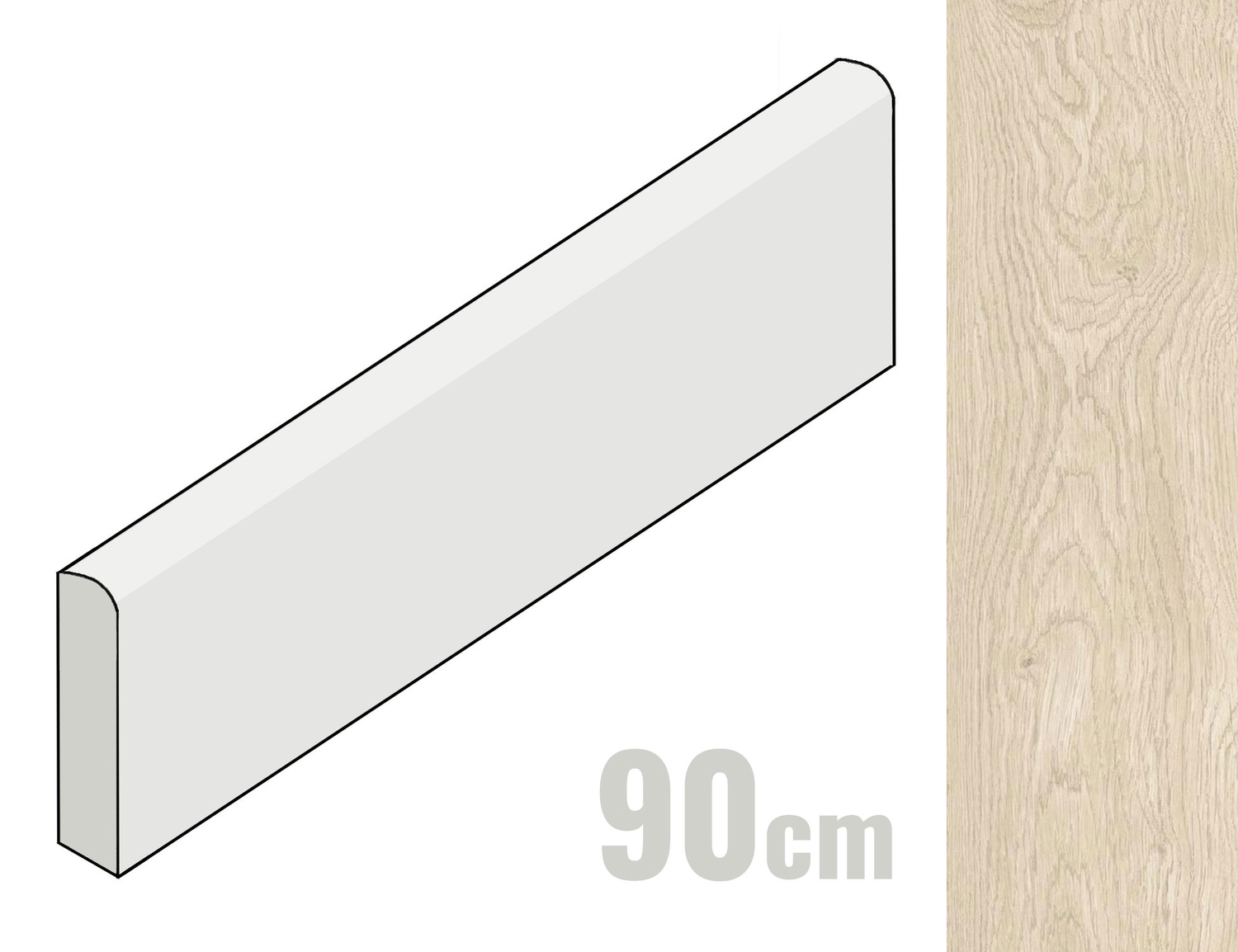 Marazzi Vero Sockel 7x90 Betulla MEXH