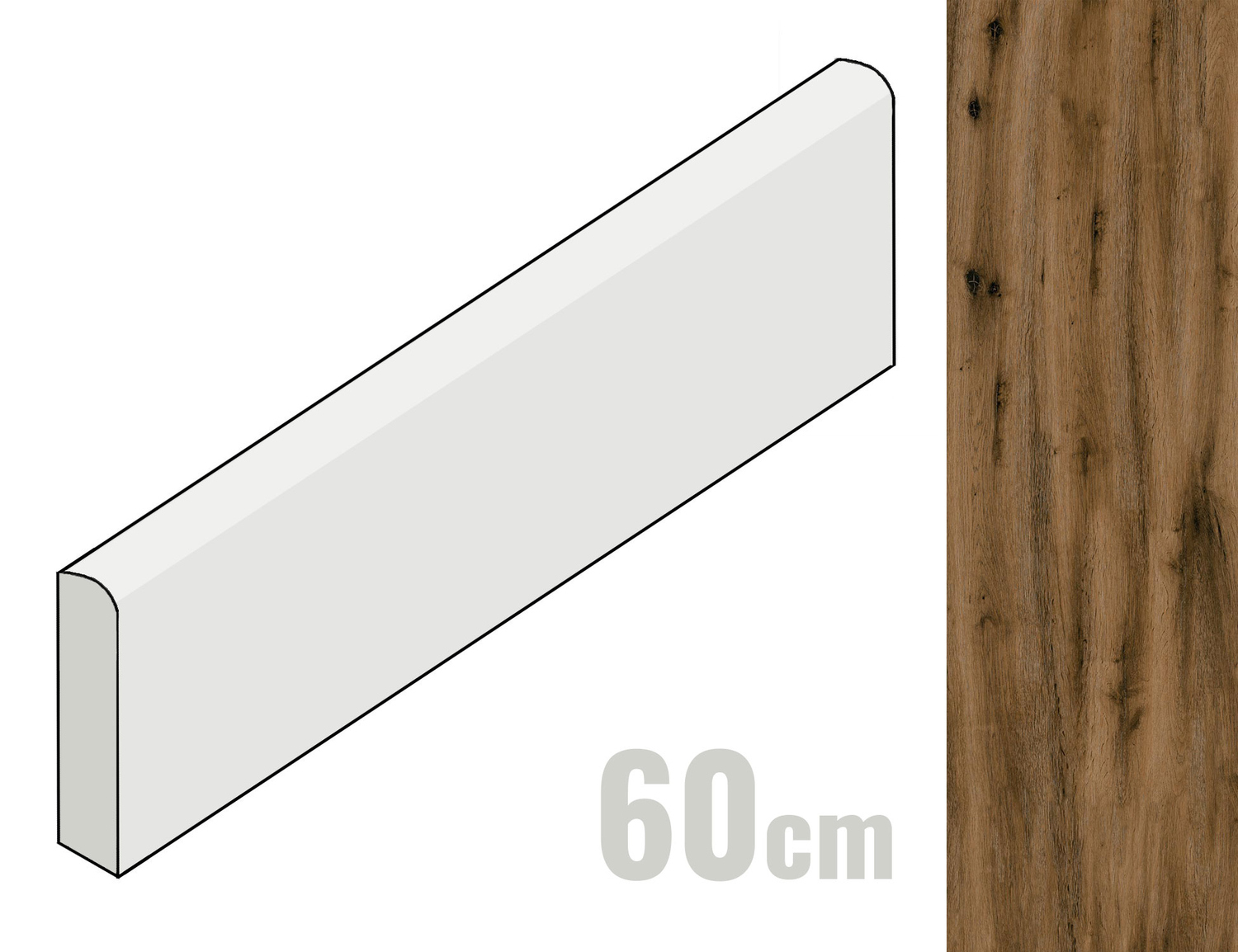 Keraben Portobello Sockel 8x60 Nogal P0002847