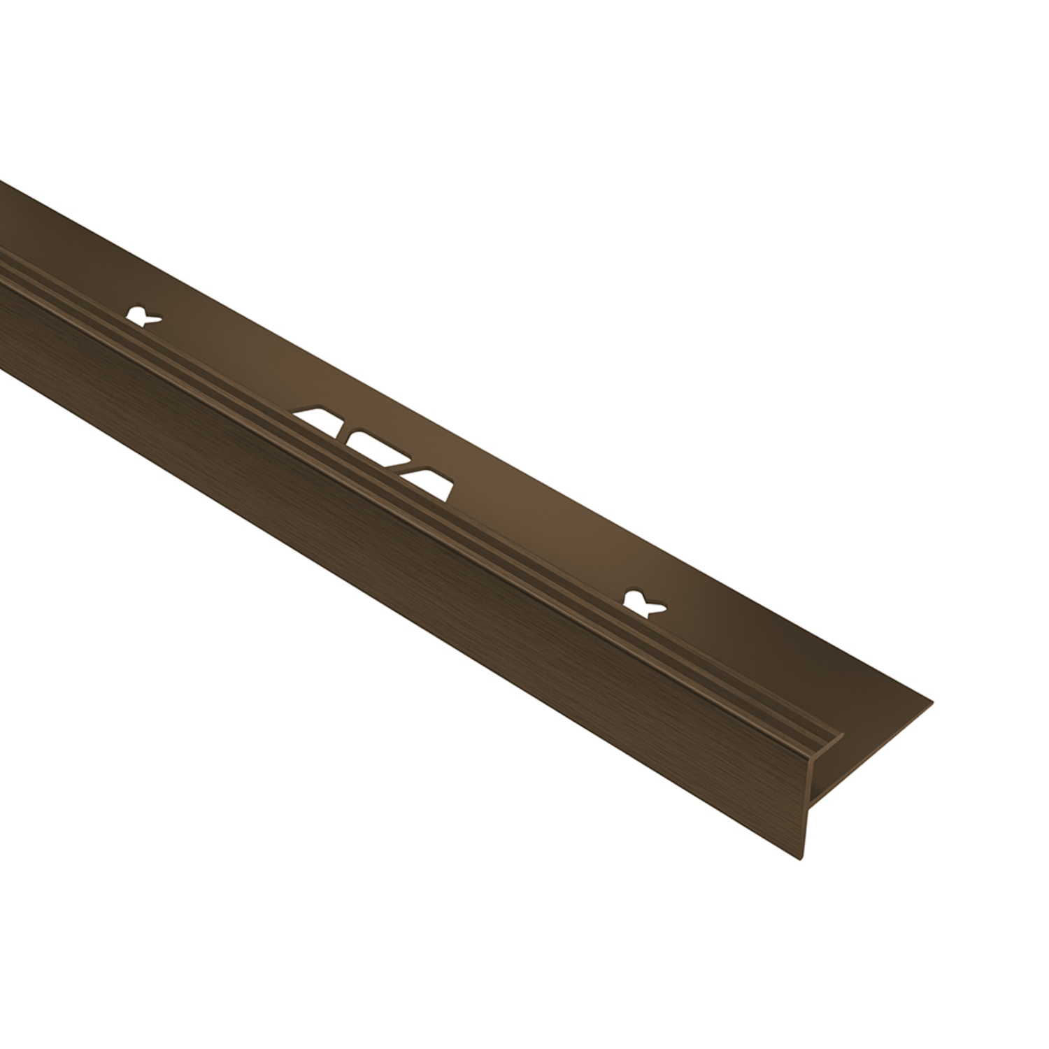Schlüter Systems VINPRO-STEP Treppenprofil ABGB - Aluminium antik bronze gebürstet eloxiert VPSTL125ABGB