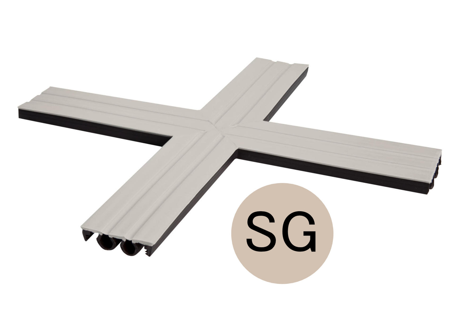 Schlüter Systems DILEX-KSBT 30/K Kreuzeinlage Zubehör für KSBT 30 SG - Steingrau KSG30K/SG