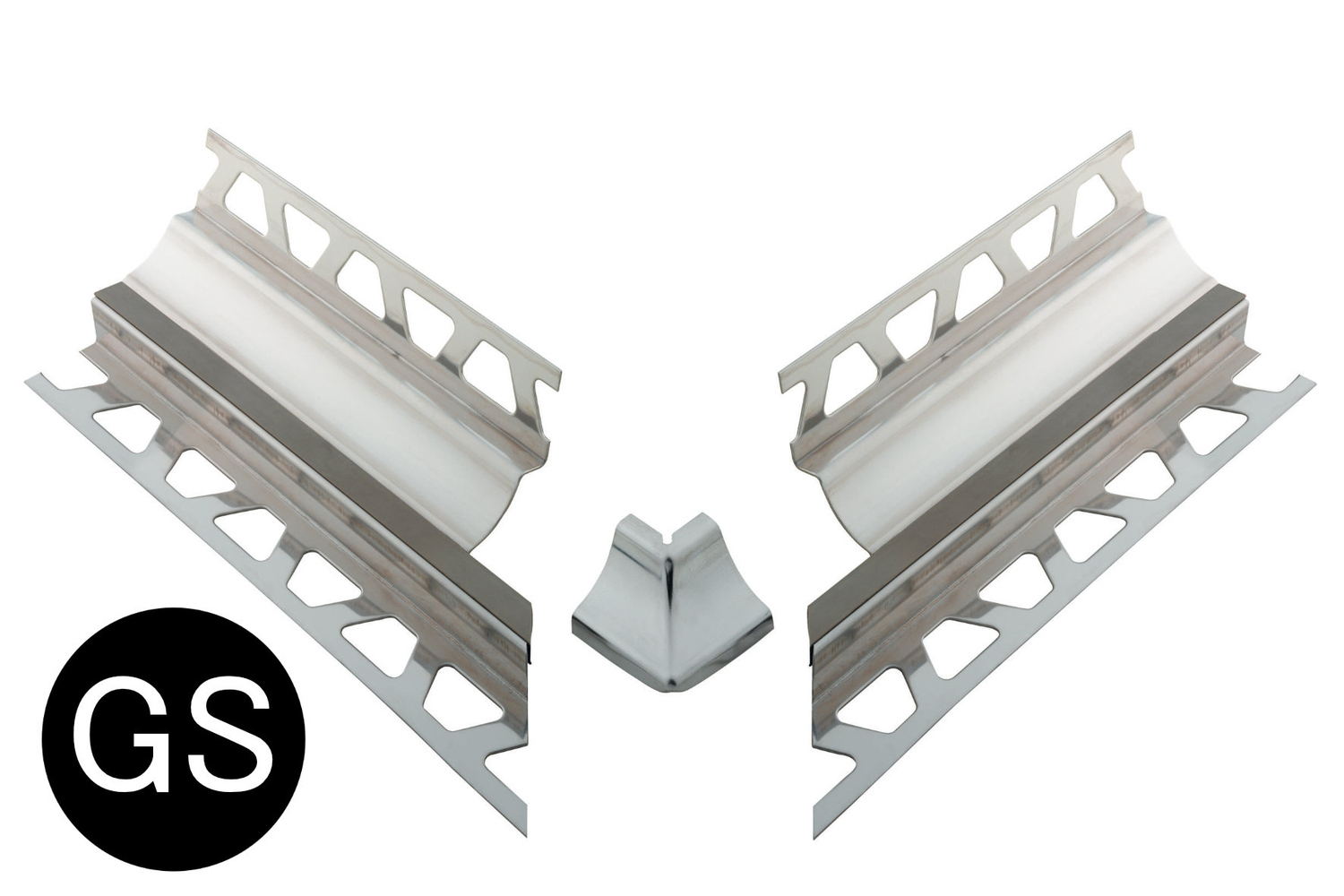 Schlüter Systems DILEX-HKS-E V4A/E 90° Vorgeschnittene Ecke 90° Höhe = 10 mm, Installationshöhe = 9 mm GS - Graphitschwarz E90V4AU10/O9GS