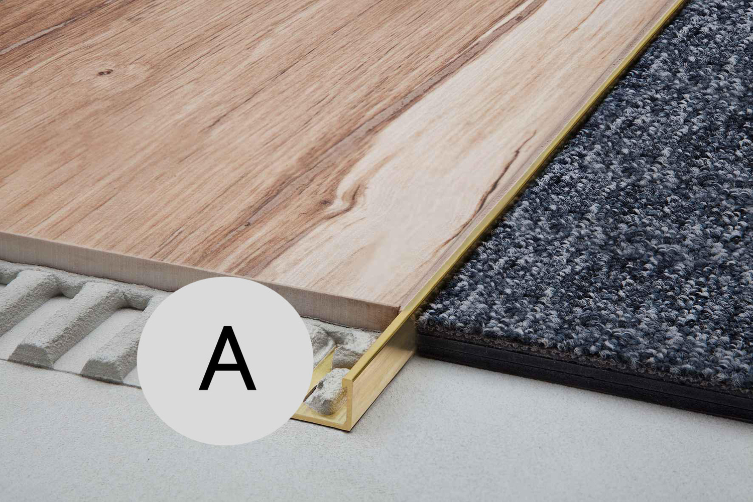 Schlüter Systems SCHIENE-BASIC-A Abschlussprofil A - Aluminium ABS125/300