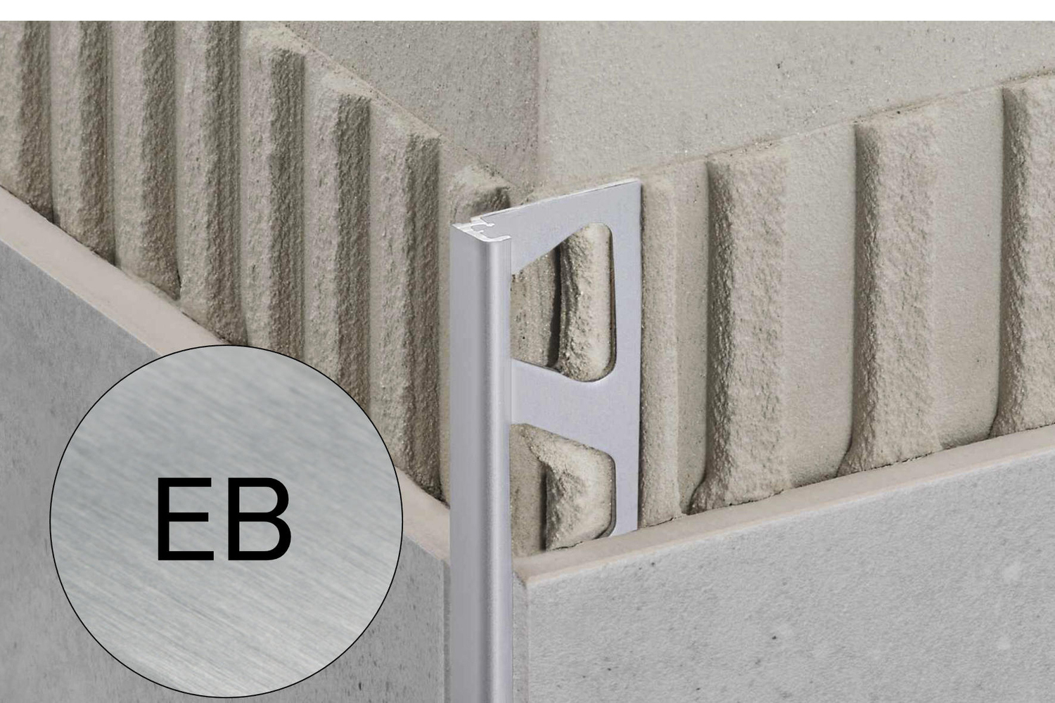 Schlüter Systems JOLLY-EB Abschlussprofil EB - Edelstahl gebürstet J125EB/300