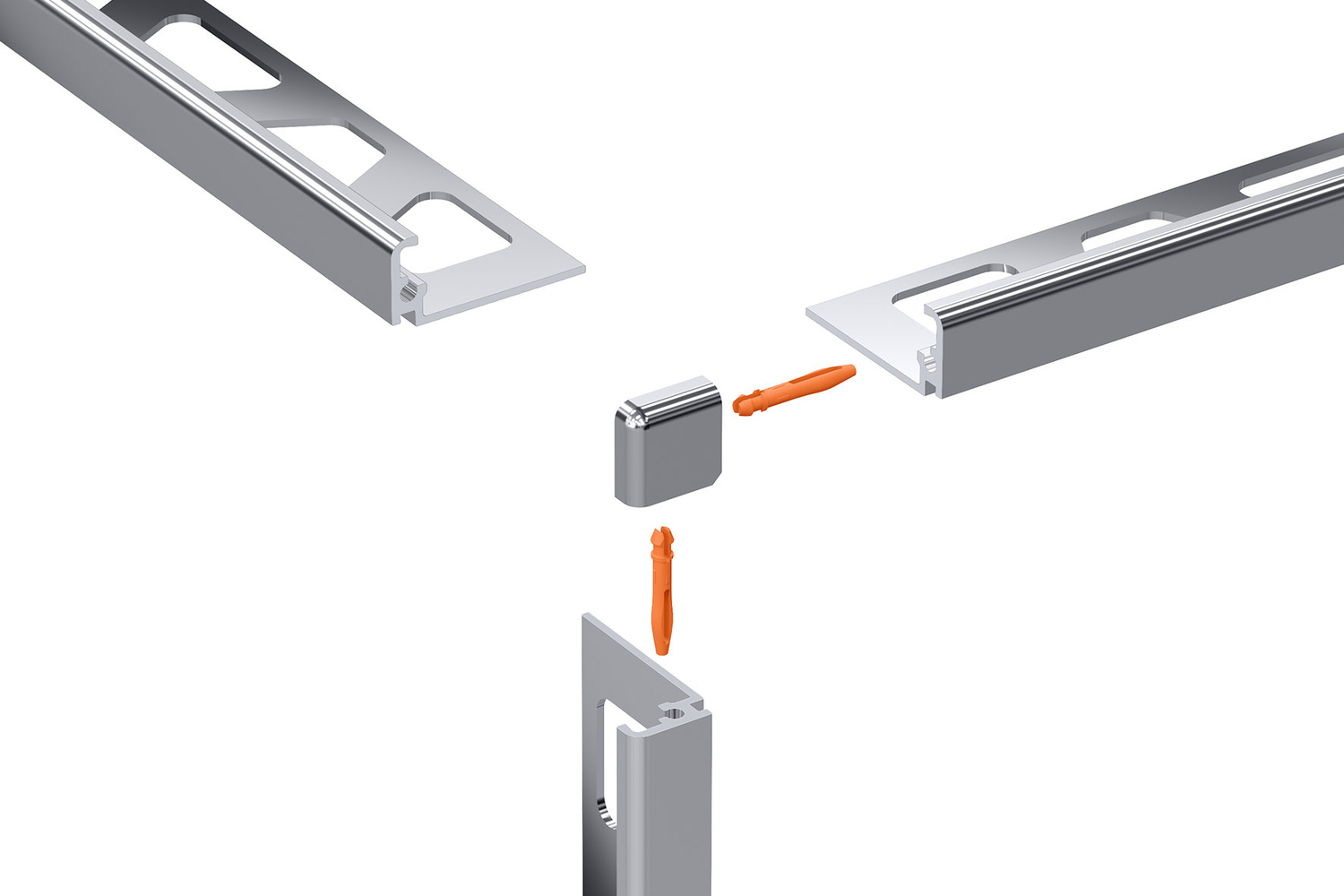 Schlüter Systems JOLLY-ACG Außenecke 90° ACG - Aluminium chrom glänzend eloxiert EV/J80ACG