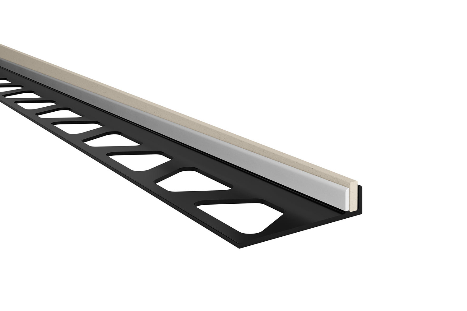 Schlüter Systems SHOWERPROFILE-S Gefällekeil TSI - Strukturbeschichtet Elfenbein SPSB100TSI/160