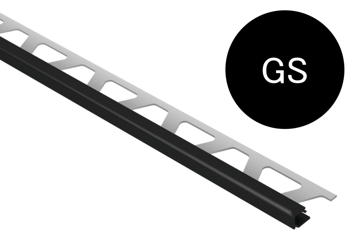 Schlüter Systems QUADEC-AC Abschlussprofil Radiusstanzung GS - Graphitschwarz R/Q60GS/300