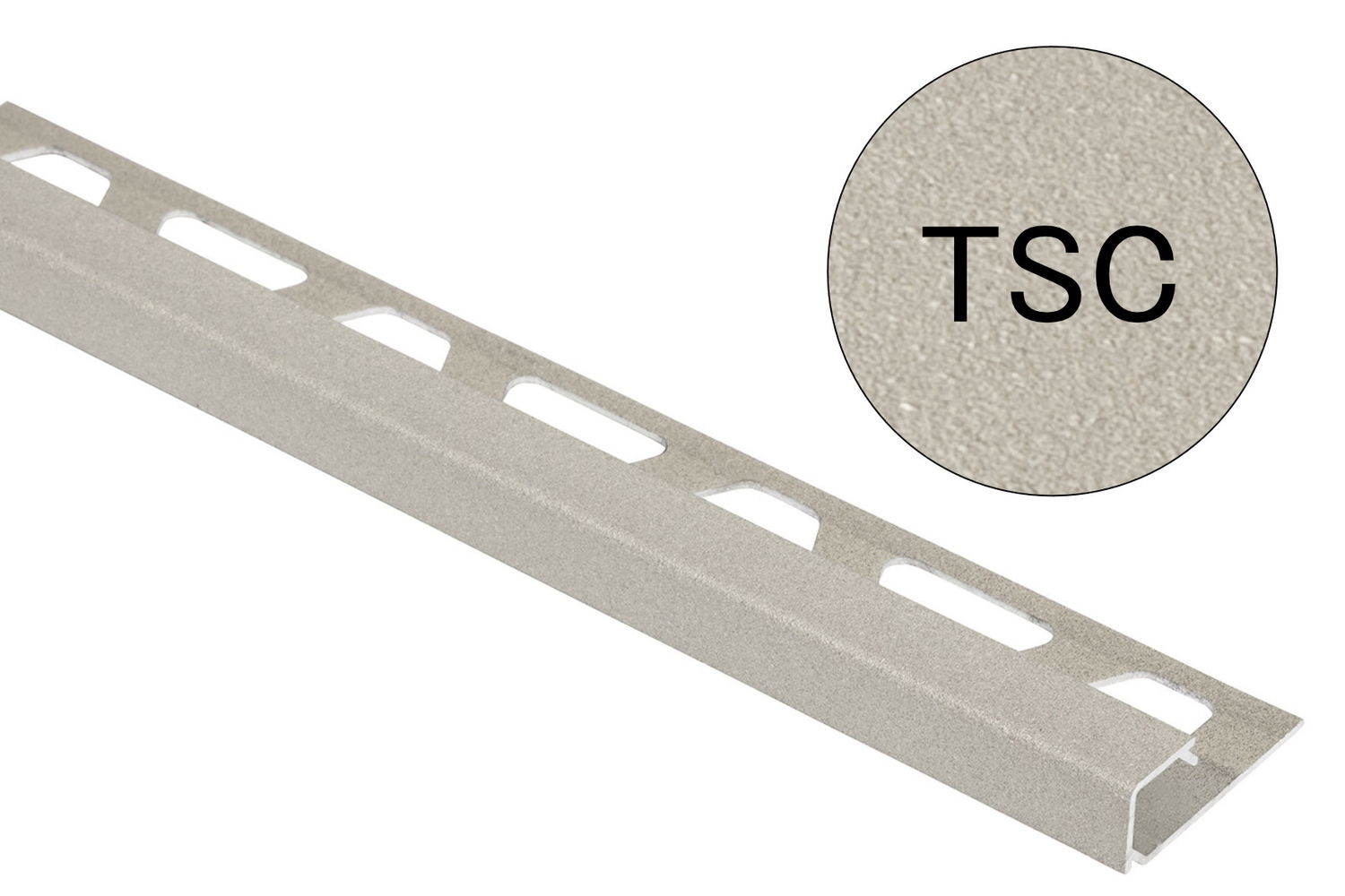 Schlüter Systems QUADEC-TSC Abschlussprofil TSC - Aluminium strukturbeschichtet creme Q45TSC
