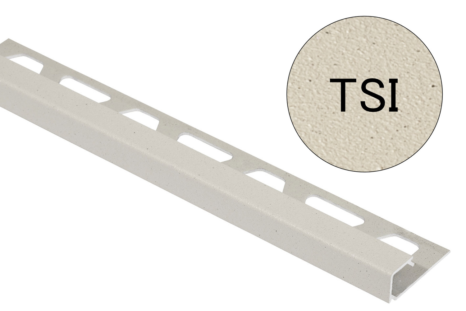 Schlüter Systems QUADEC-TSI Abschlussprofil TSI - Aluminium strukturbeschichtet elfenbein Q100TSI