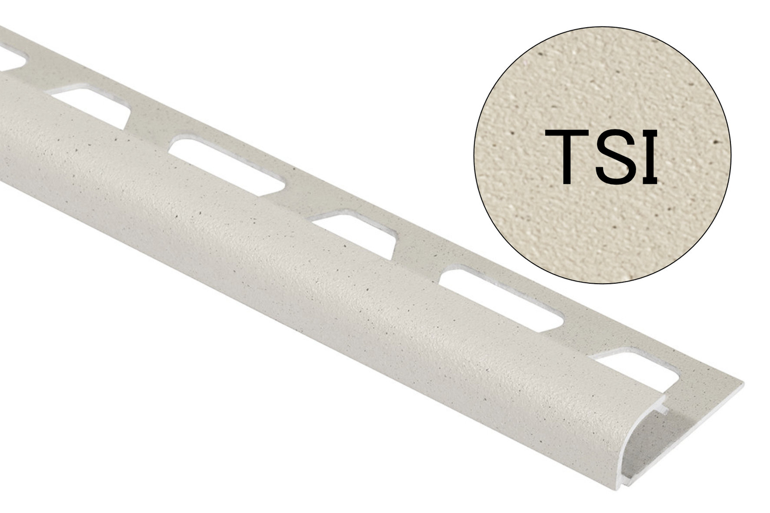 Schlüter Systems RONDEC-TSI Abschlussprofil TSI - Aluminium strukturbeschichtet elfenbein RO100TSI