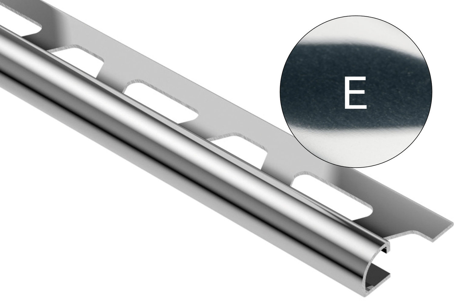 Schlüter Systems RONDEC-E Abschlussprofil E - Edelstahl RO100E