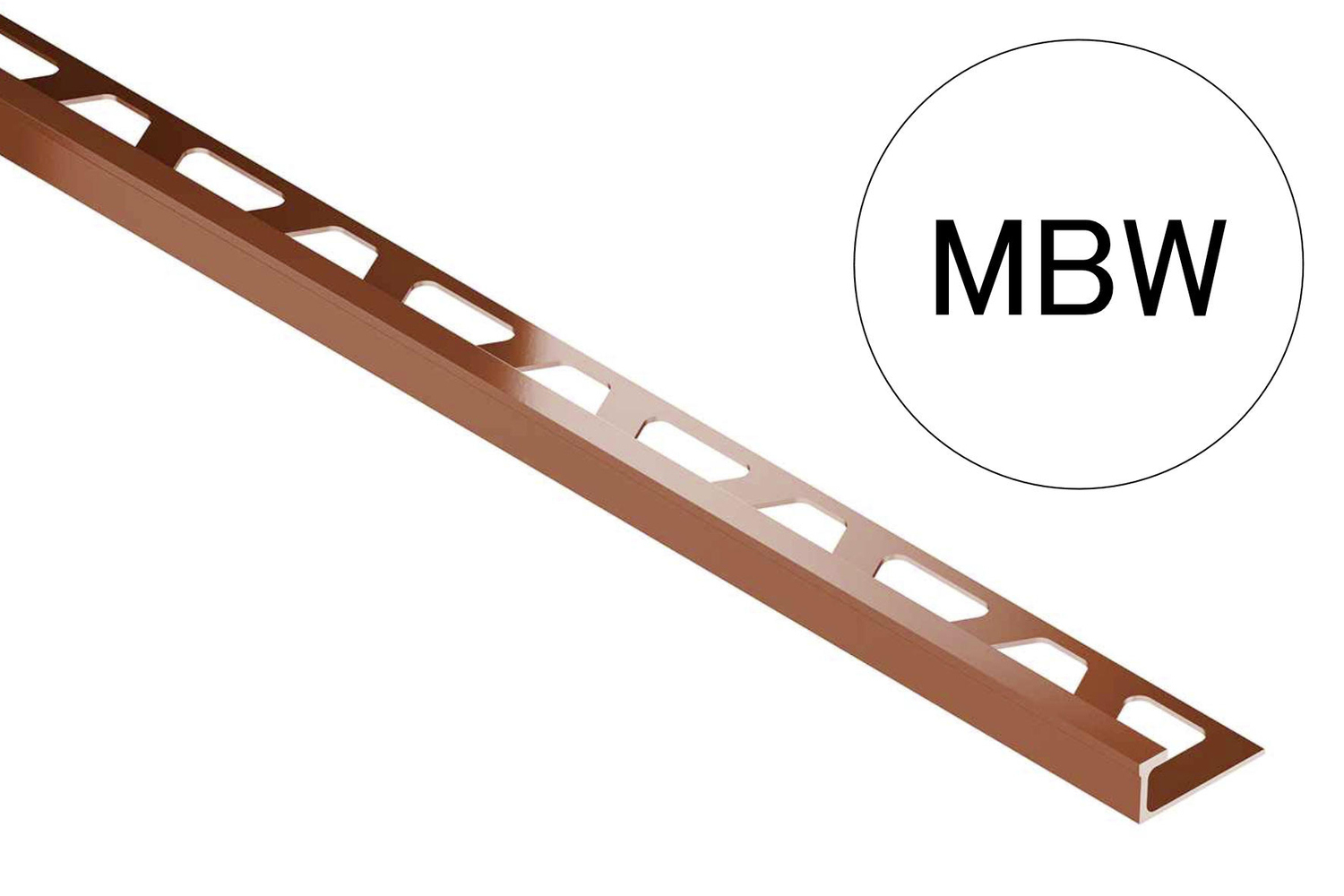 Schlüter Systems DECO-AC Dekorprofil Brillantweiß matt MBW125D