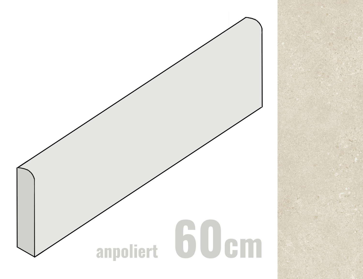 Margres Pure Stone Sockel 8x60 White B2586PS1A