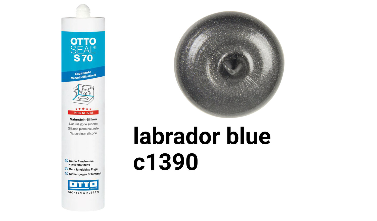 Otto Chemie OTTOSEAL S 70 Naturstein-Silikon Labrador Blue S7004C1390