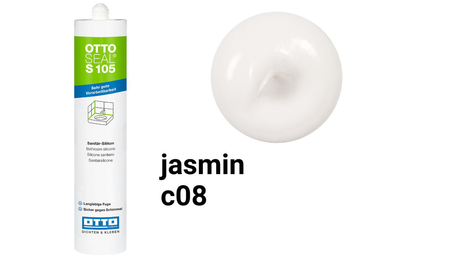 Otto Chemie OTTOSEAL S 105 Sanitär-Silikon Jasmin S10504C08
