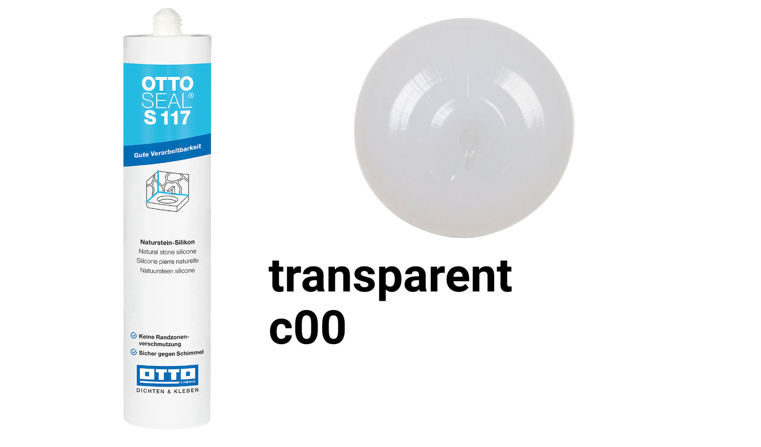 Otto Chemie OTTOSEAL S 117 Naturstein-Silikon Transparent S11704C00