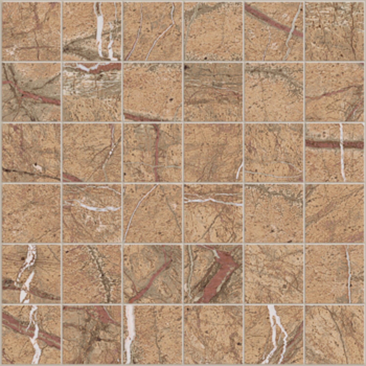 Imola Ceramica The Rock Mosaik 30x30 Forest Gold MK.FOGOLD6 30 (194341)