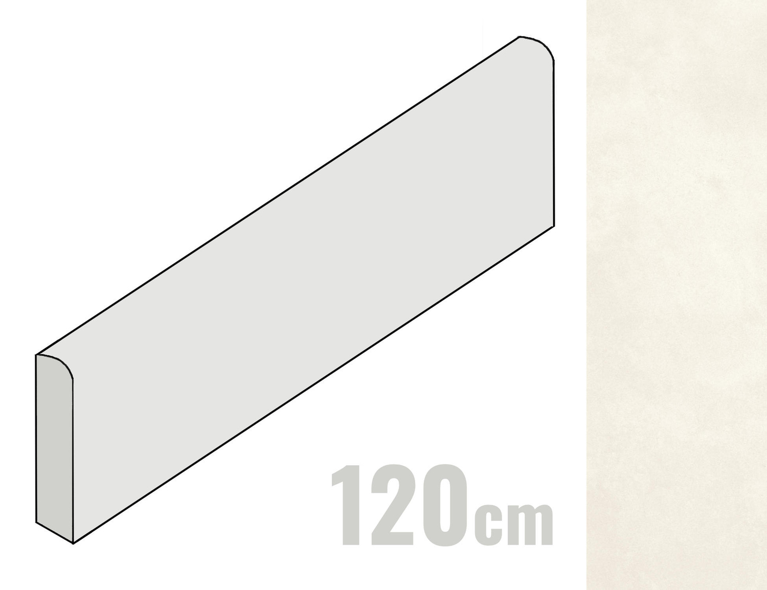 Imola Ceramica Retina Sockel 6x120 Neve RTN NEVE BT120 (183440)