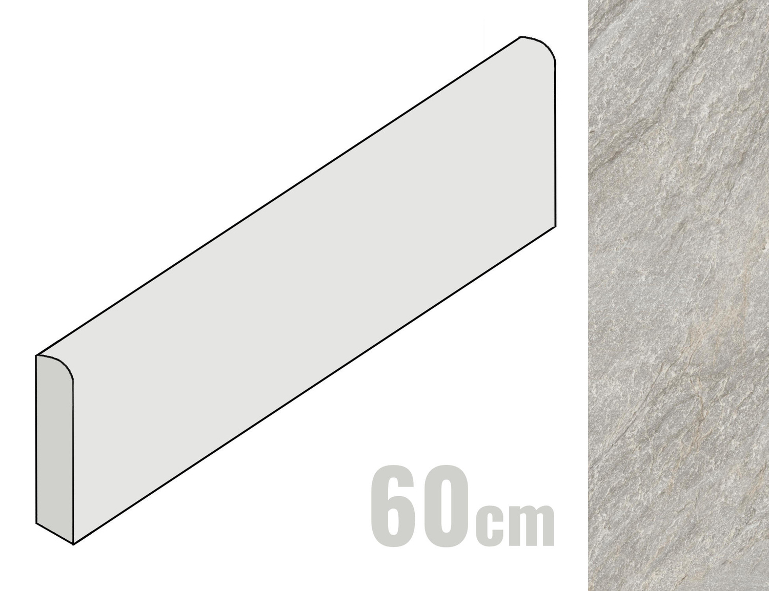 Imola Ceramica Vibes Sockel 6x60 Grey G VIBES BT60G (180359)