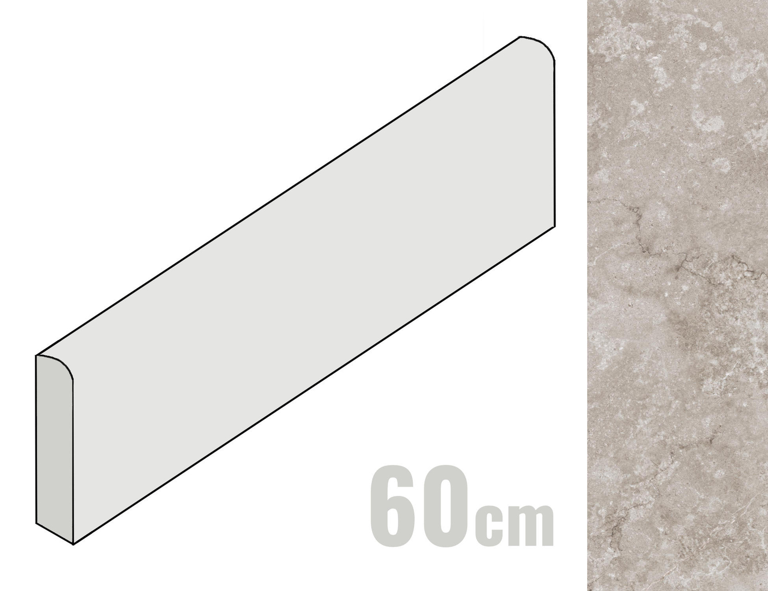 NovaBell Landstone Sockel 7x60 Gravel LSTB10K