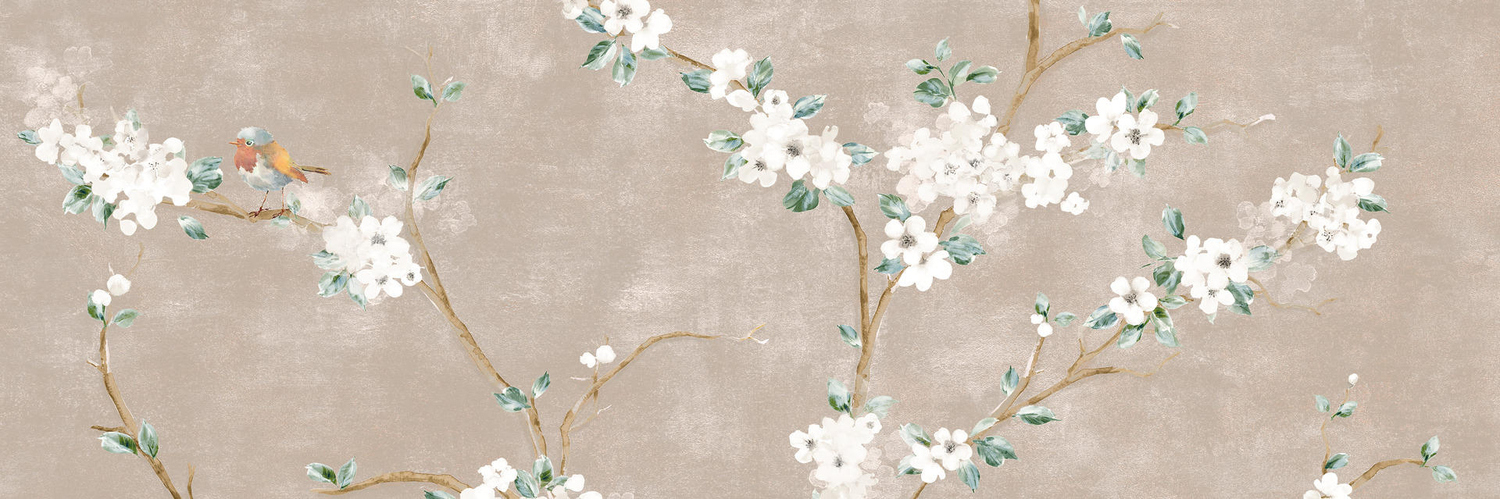 Ragno Mixed Wandfliese Decoro Fiore Di Pesco 40x120 Rosa RC5M