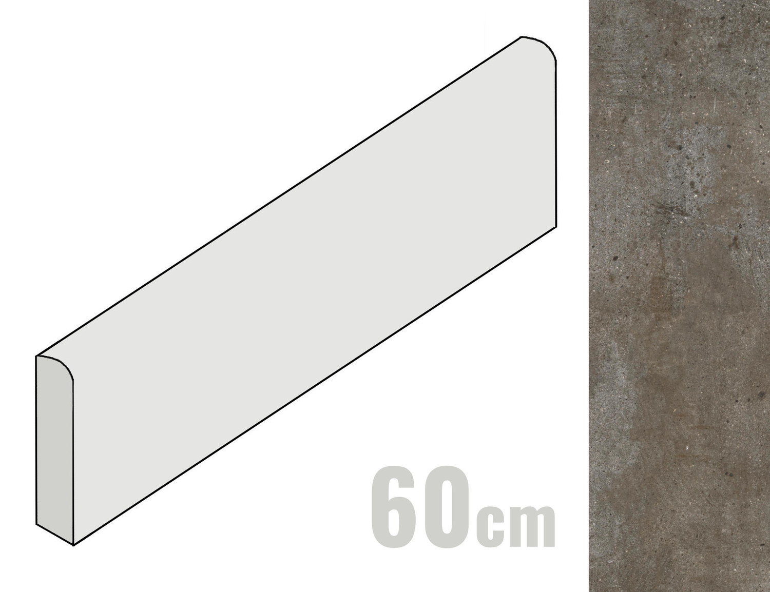 Ariostea Teknostone Sockel 6.5x60 Tobacco B60508T