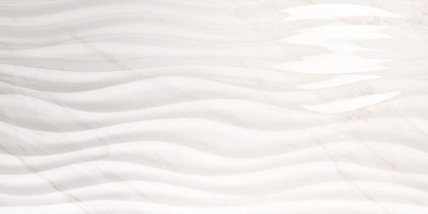 Love Tiles Marble Dekor Curl 35x70 White B629.0140.001