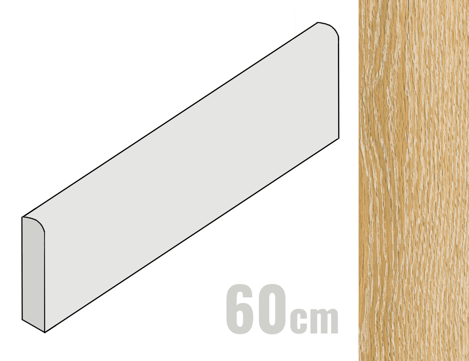 Ragno Woodchoice Sockel 7.5x60 Sugar R6MV