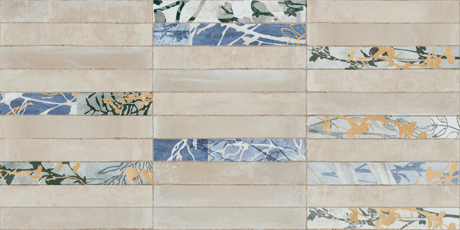 Naxos Cythere Wandfliese Decori Talent Calce 60x120 Calce 0141809