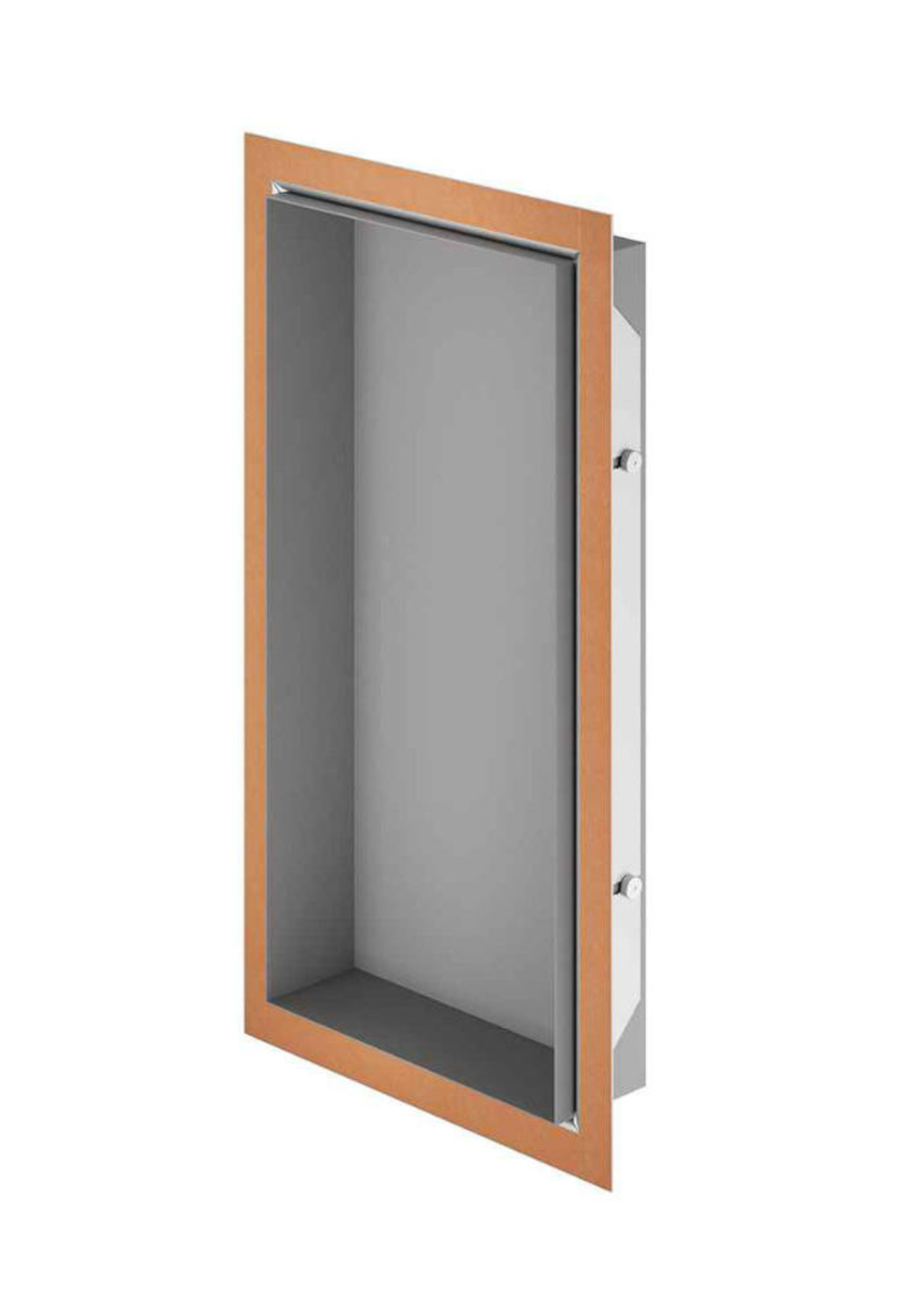Schlüter Systems DESIGN-NICHE Nische Rahmen höhenverstellbar 3-55mm TSBG - strukturbeschichtet Beigegrau DN2TSBG
