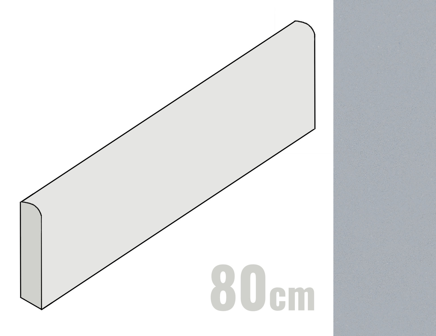 Del Conca Bioterre Sockel 7x80 Artico G0BE02R80