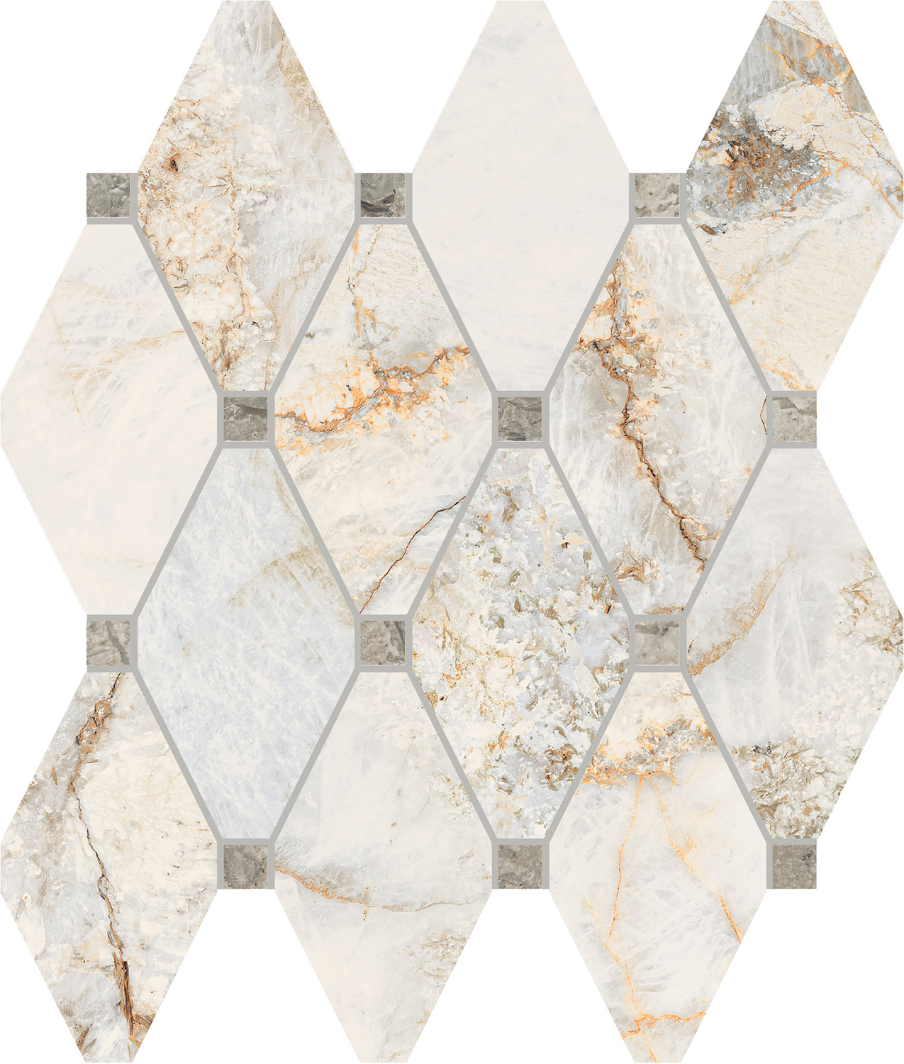 La Fabbrica Ava Gemstone Mosaik Octagone 30x28 Natural 179142