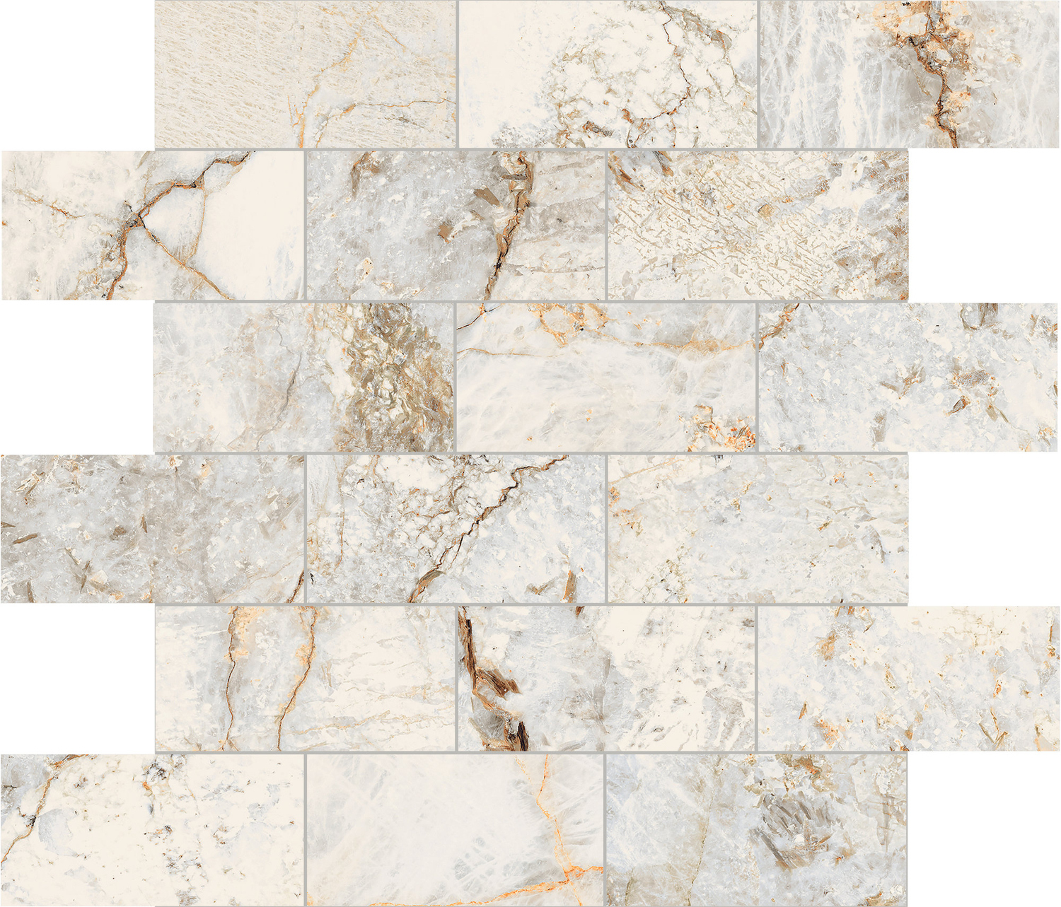 La Fabbrica Ava Gemstone Muretto 30x30 Natural 179132