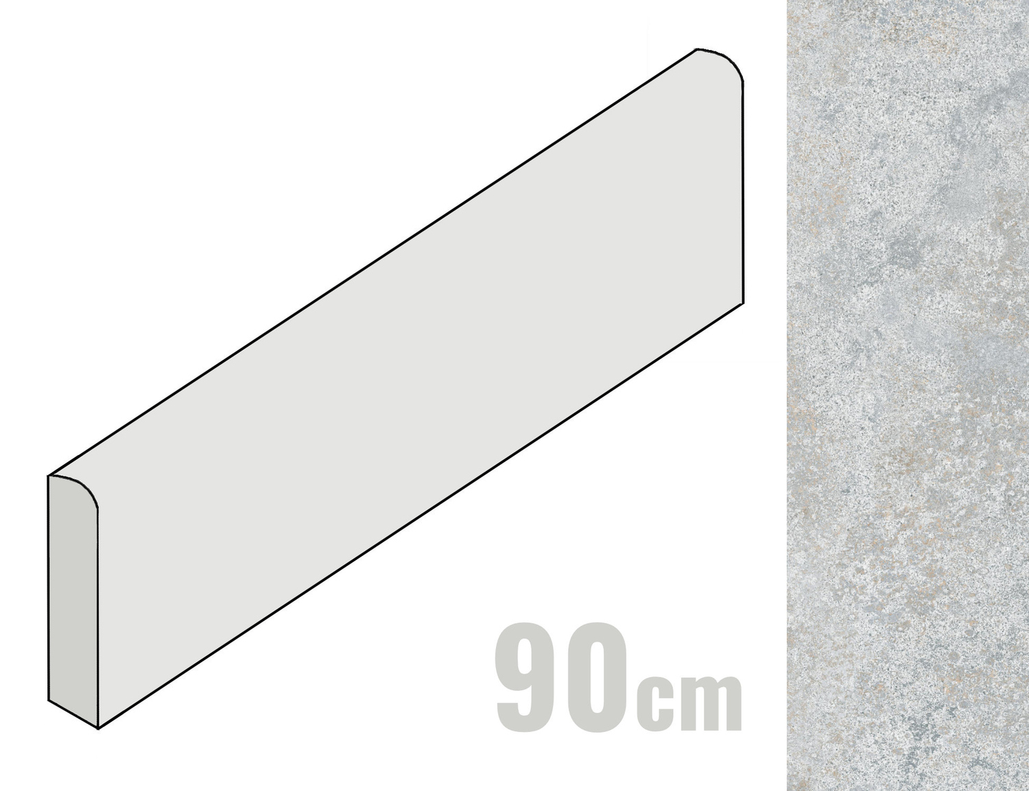 ceramicvision Ethereal Sockel 8x90 Grey CVP0007724