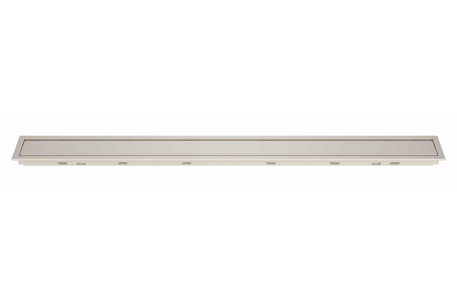 Schlüter Systems KERDI-LINE-A Rost-Rahmenkombination Aufnahmerahmen mit Designabdeckung 60cm H=19mm - Design Solid TSC - Strukturbeschichtet Creme