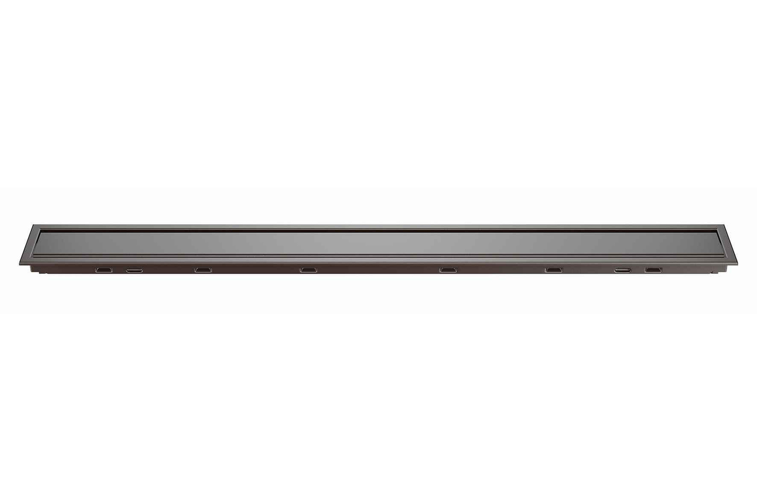 Schlüter Systems KERDI-LINE-A Rost-Rahmenkombination Aufnahmerahmen mit Designabdeckung 70cm H=19mm - Design Solid TSOB - Strukturbeschichtet Bronze